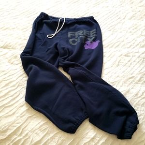 FREECITY Navy Sweatpants